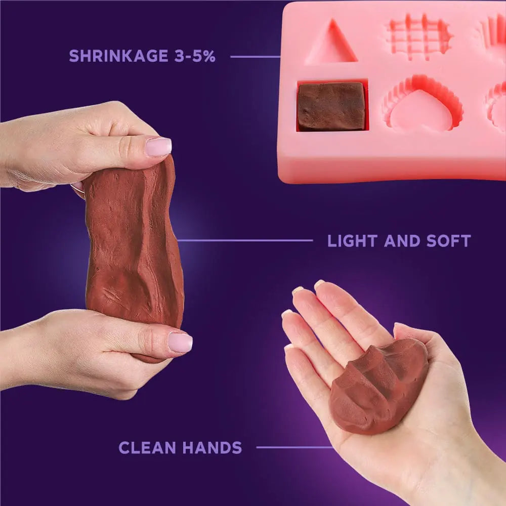 KOLORY S. Glinka powietrzna W06 Czekolada 