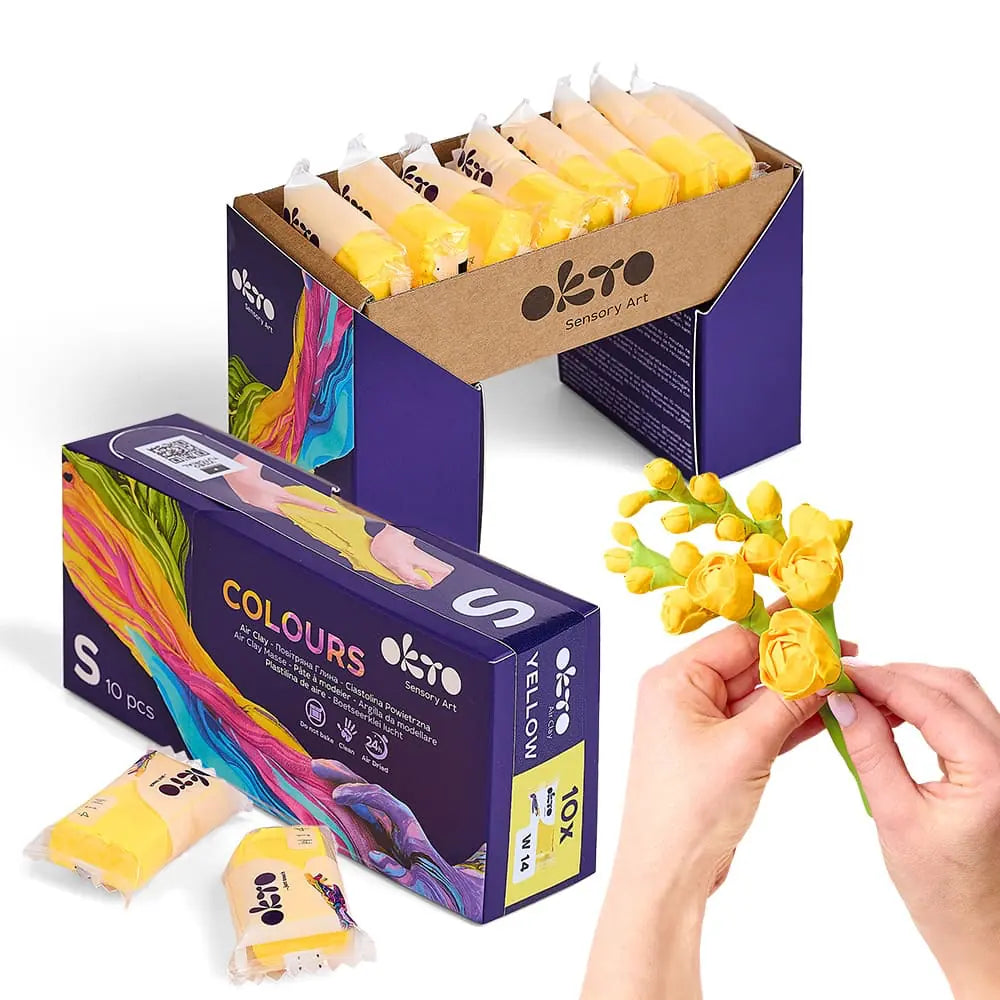 KOLORY S. Mieszanka glinki powietrznej W14 Żółta 