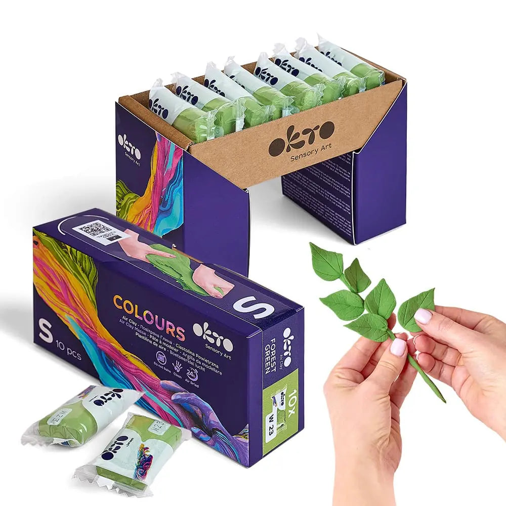 KOLORY S. Mieszanka glinki powietrznej W23 Leśna zieleń 