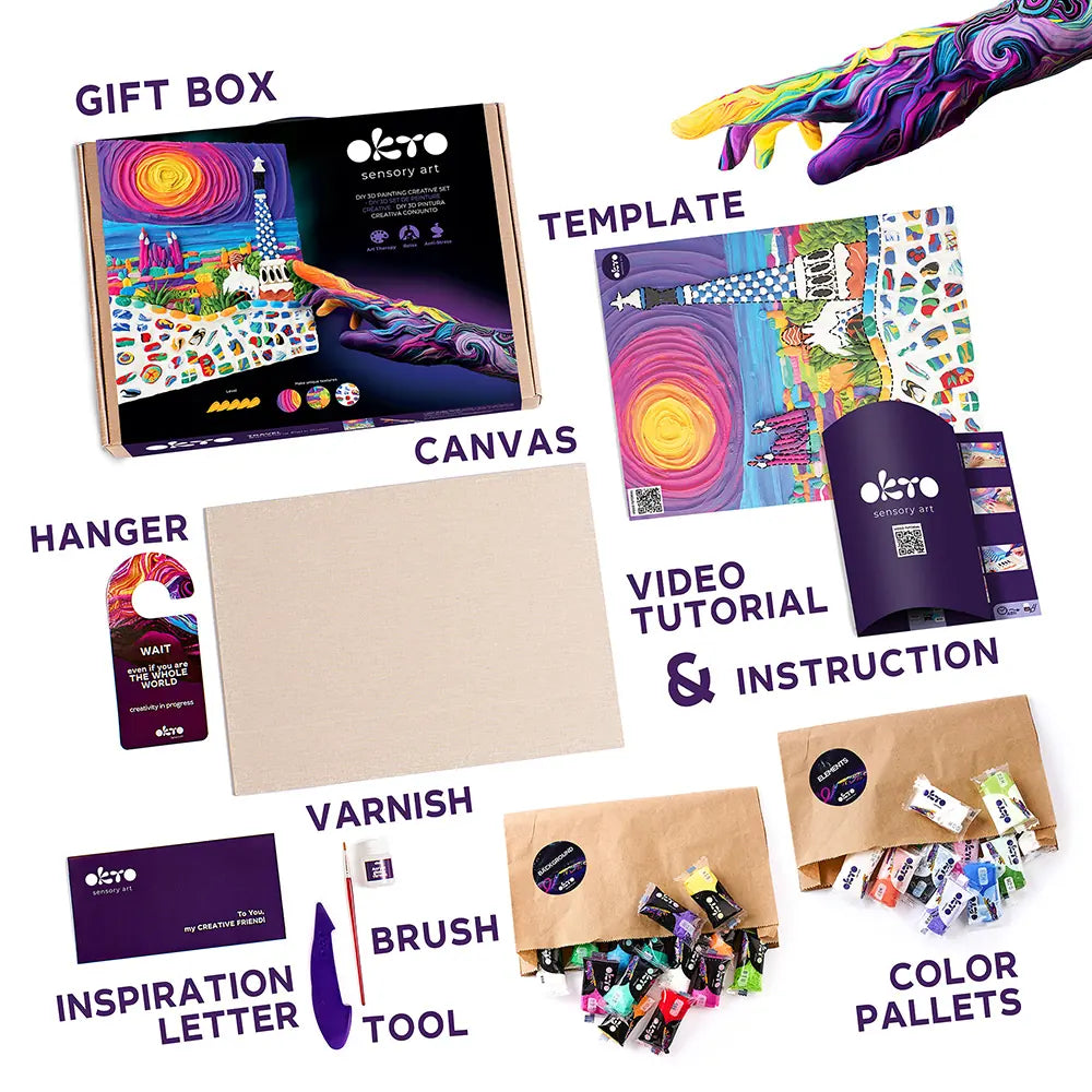 OBRAZY 3D PODRÓŻE DIY Malowanie 3D TM OKTO 