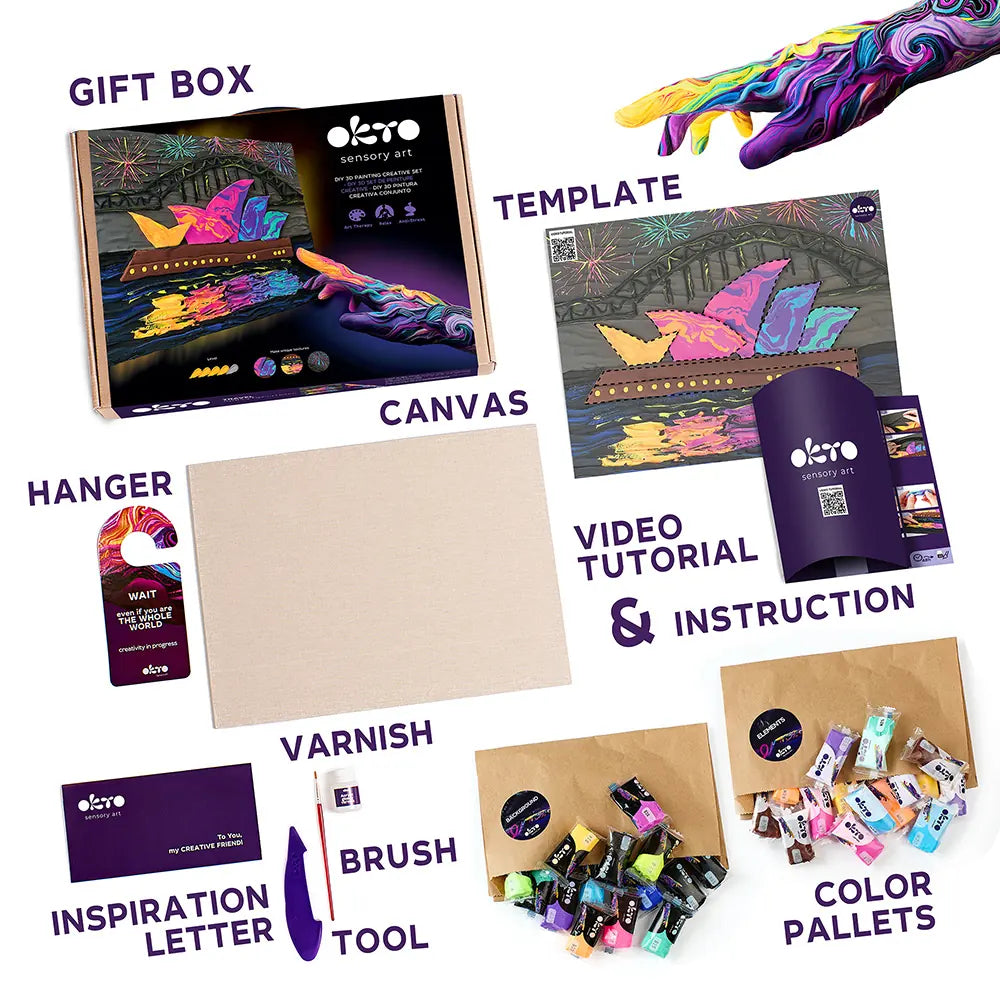 OBRAZY 3D PODRÓŻE DIY Malowanie 3D TM OKTO 