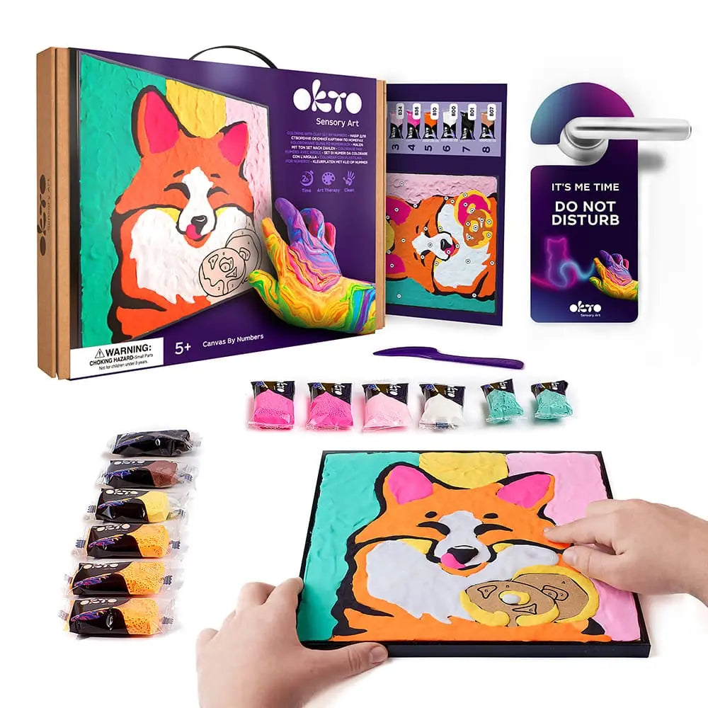 Kolorowanka z plasteliny według numerów ТМ ОКТО FOX 11,8" x 11,8" cala 