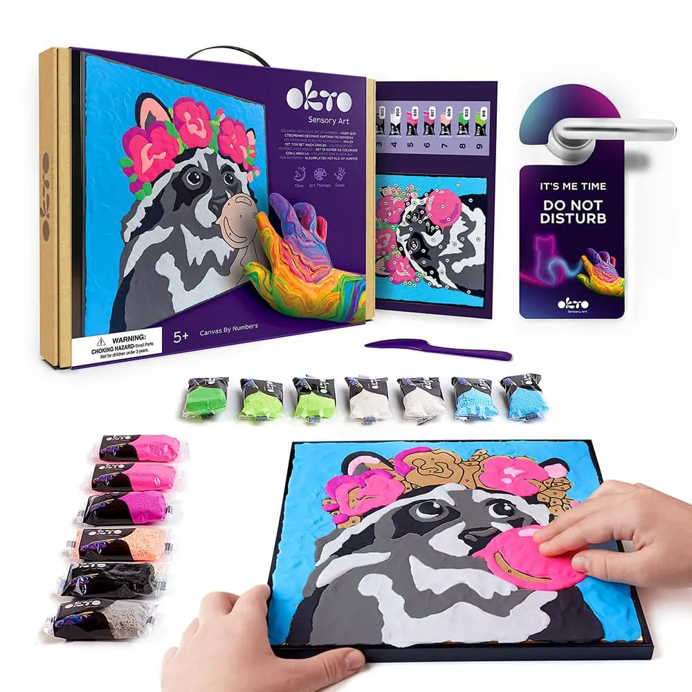 Kolorowanka z plasteliny według numerów ТМ ОКТО SZOP 11,8" x 11,8" cala 