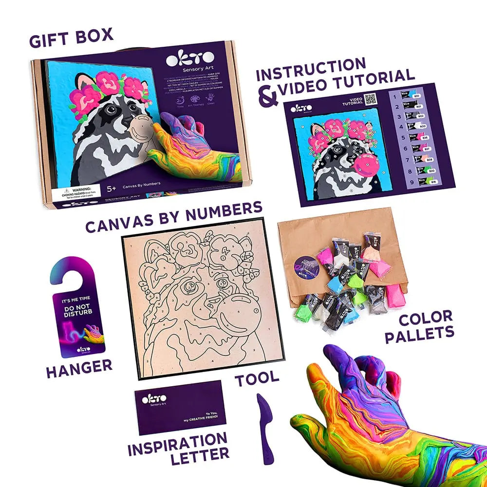 Kolorowanka z plasteliny według numerów ТМ ОКТО SZOP 11,8" x 11,8" cala 