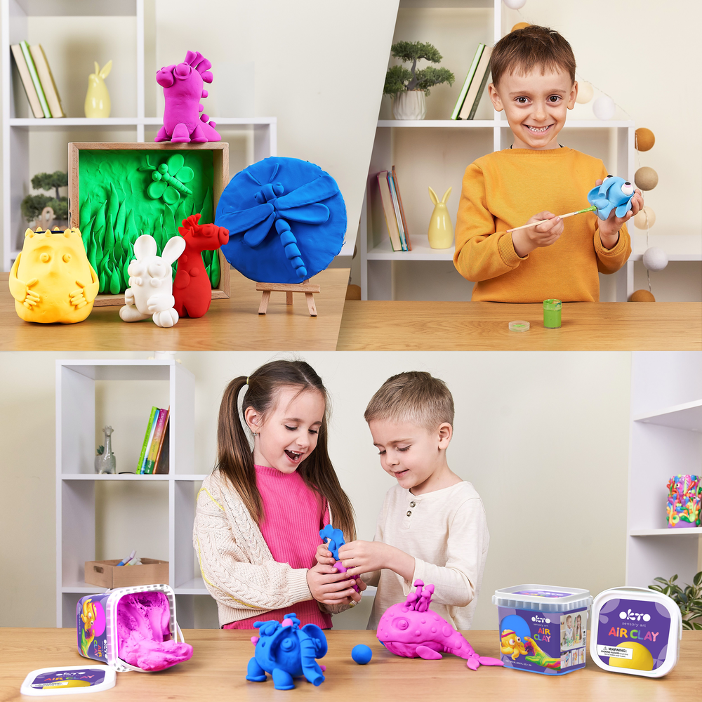 Artykuły szkolne Masa plastyczna samoutwardzalna PURPLE 900 ml 