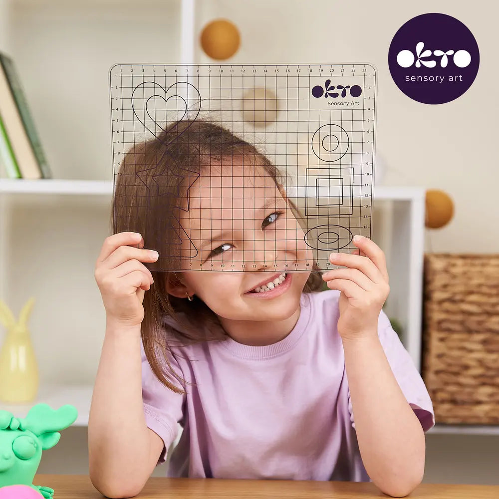 Zestaw narzędzi do plasteli i gliny (mata, 2 plastikowe narzędzia) 