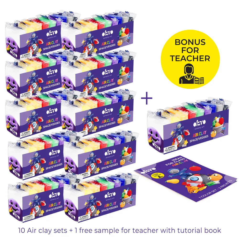 Artykuły szkolne Zestaw gliny pneumatycznej Artykuły szkolne ТМ ОКТО Obóz letni/miasto 