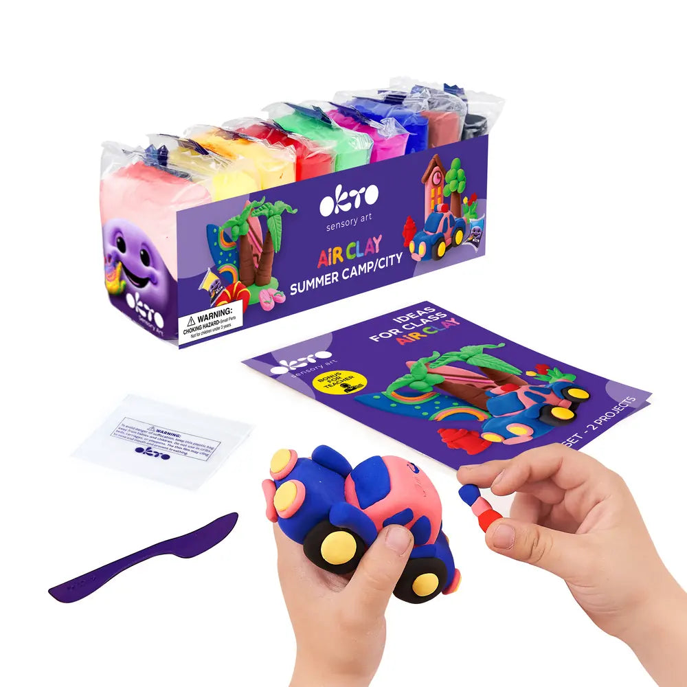 Artykuły szkolne Zestaw gliny pneumatycznej Artykuły szkolne ТМ ОКТО Obóz letni/miasto 