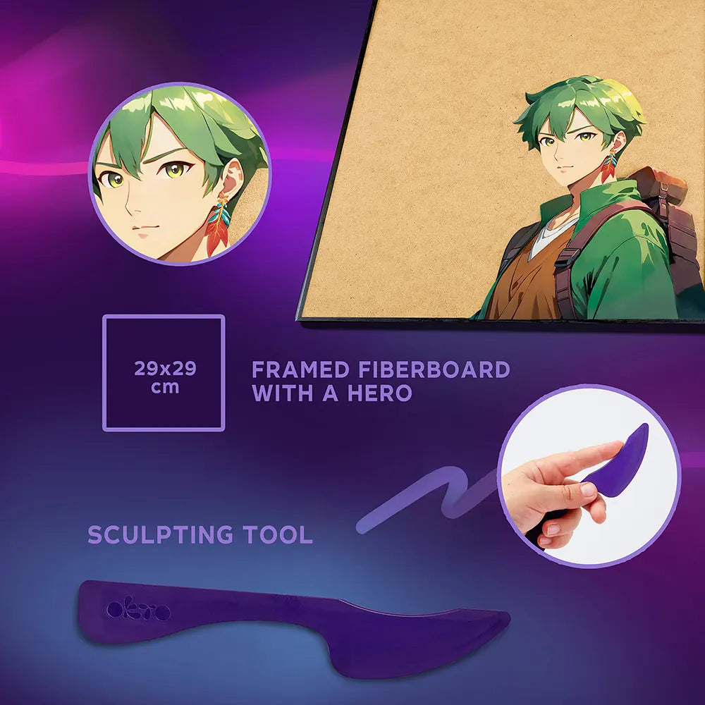 Zestaw do malowania 3D DIY „MANGA” Ziemia 11,8" x 15,7" cala 