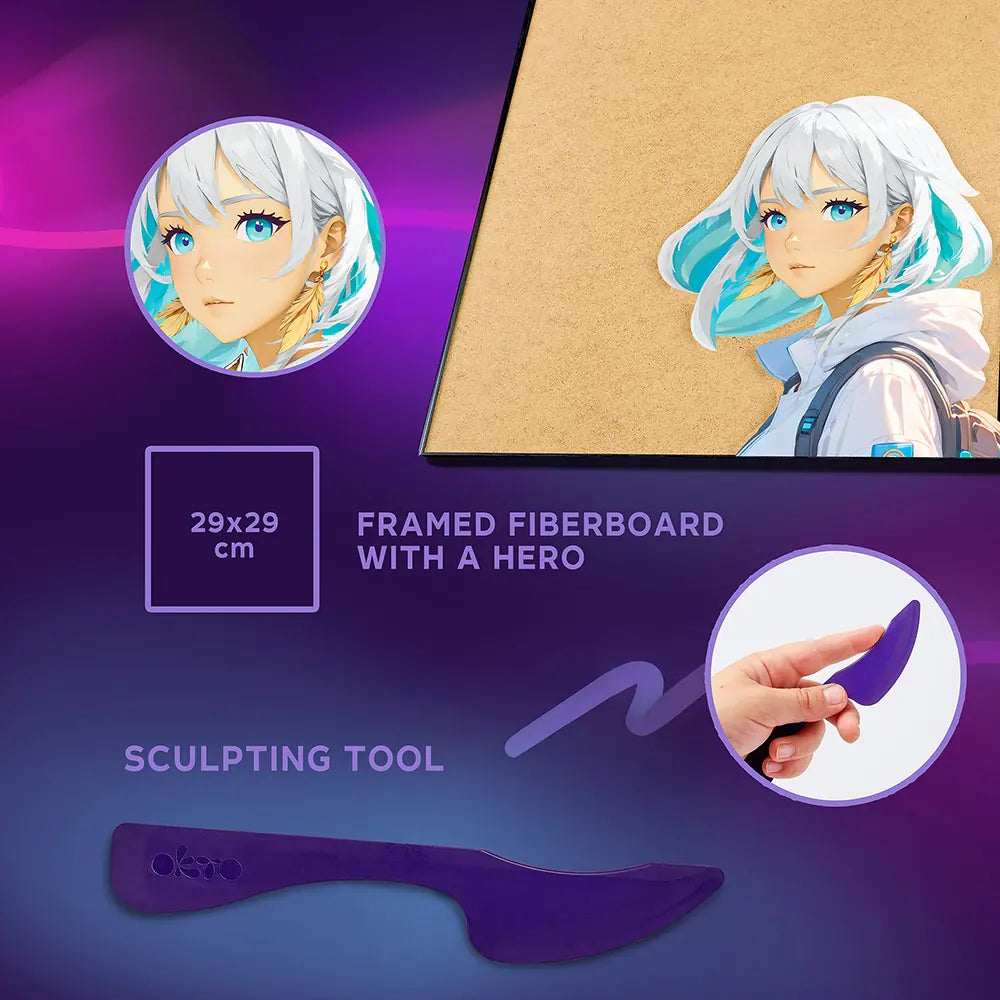 Zestaw do malowania 3D DIY „MANGA” Air 11,8" x 15,7" cala 