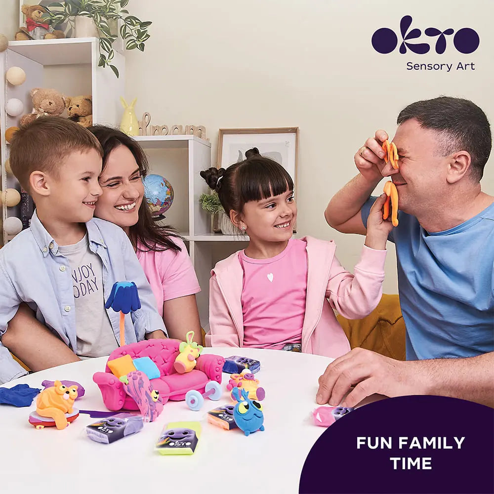 Zestaw z masą plastyczną KIDS LINE 18 kolorów 