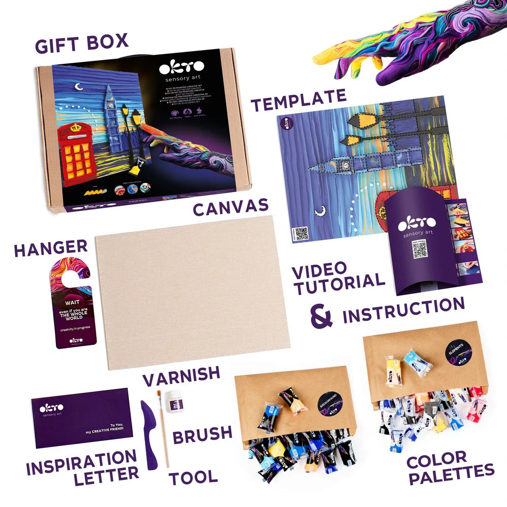 OBRAZY 3D PODRÓŻE DIY Malowanie 3D TM OKTO 