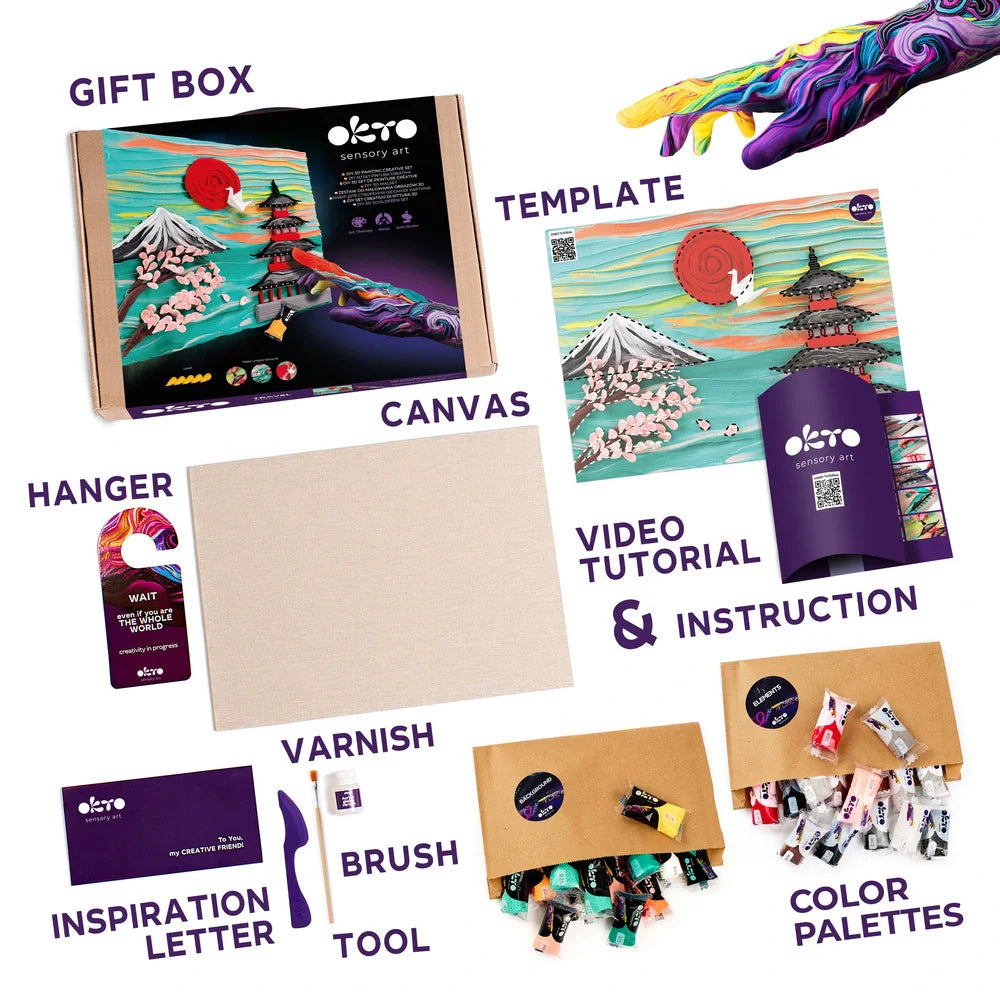 OBRAZY 3D PODRÓŻE DIY Malowanie 3D TM OKTO 