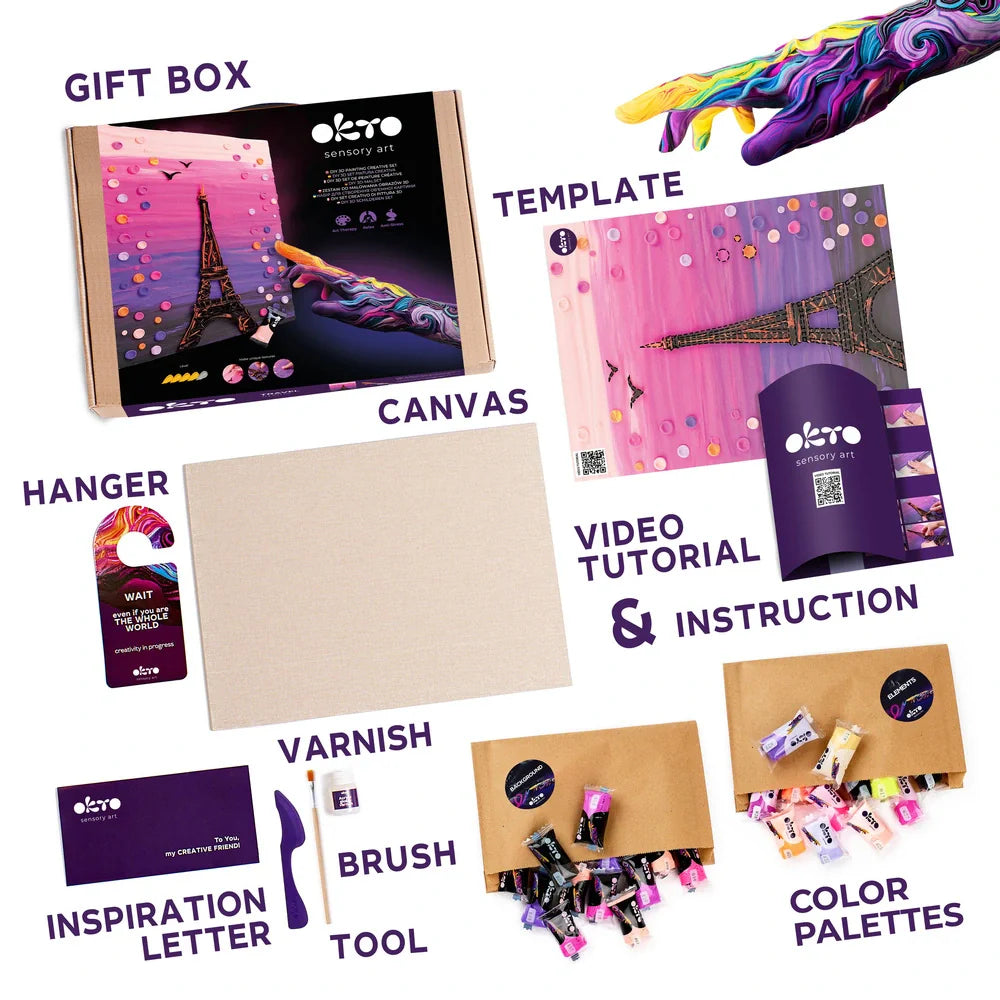 OBRAZY 3D PODRÓŻE DIY Malowanie 3D TM OKTO 