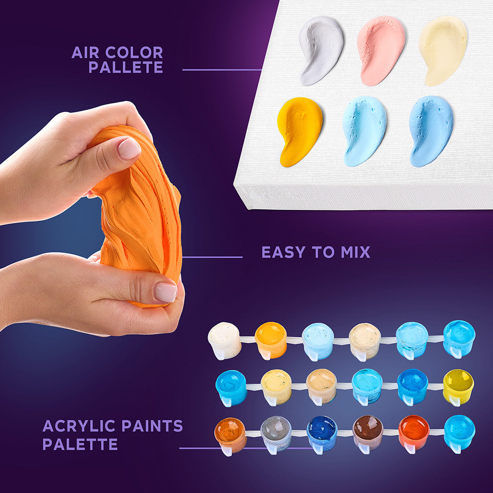 Zestaw do modelowania i malowania 3D TM OKTO &amp; Ideyka „Pozdrowienia z Paryża” 11,8" x 15,7" cala