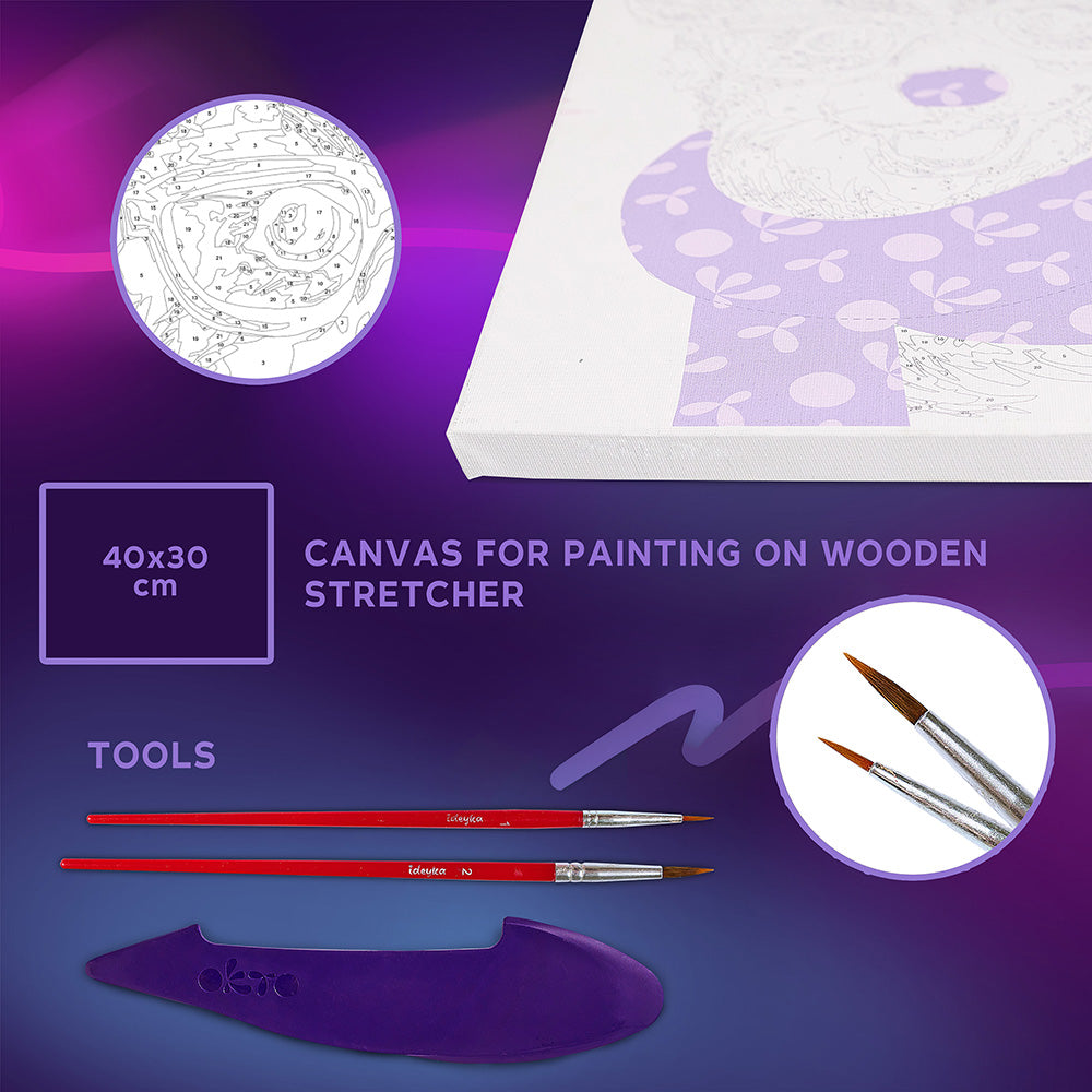 Zestaw do modelowania i malowania 3D TM OKTO &amp; Ideyka "Fashion Corgi" 11.8" x 15.7" inch