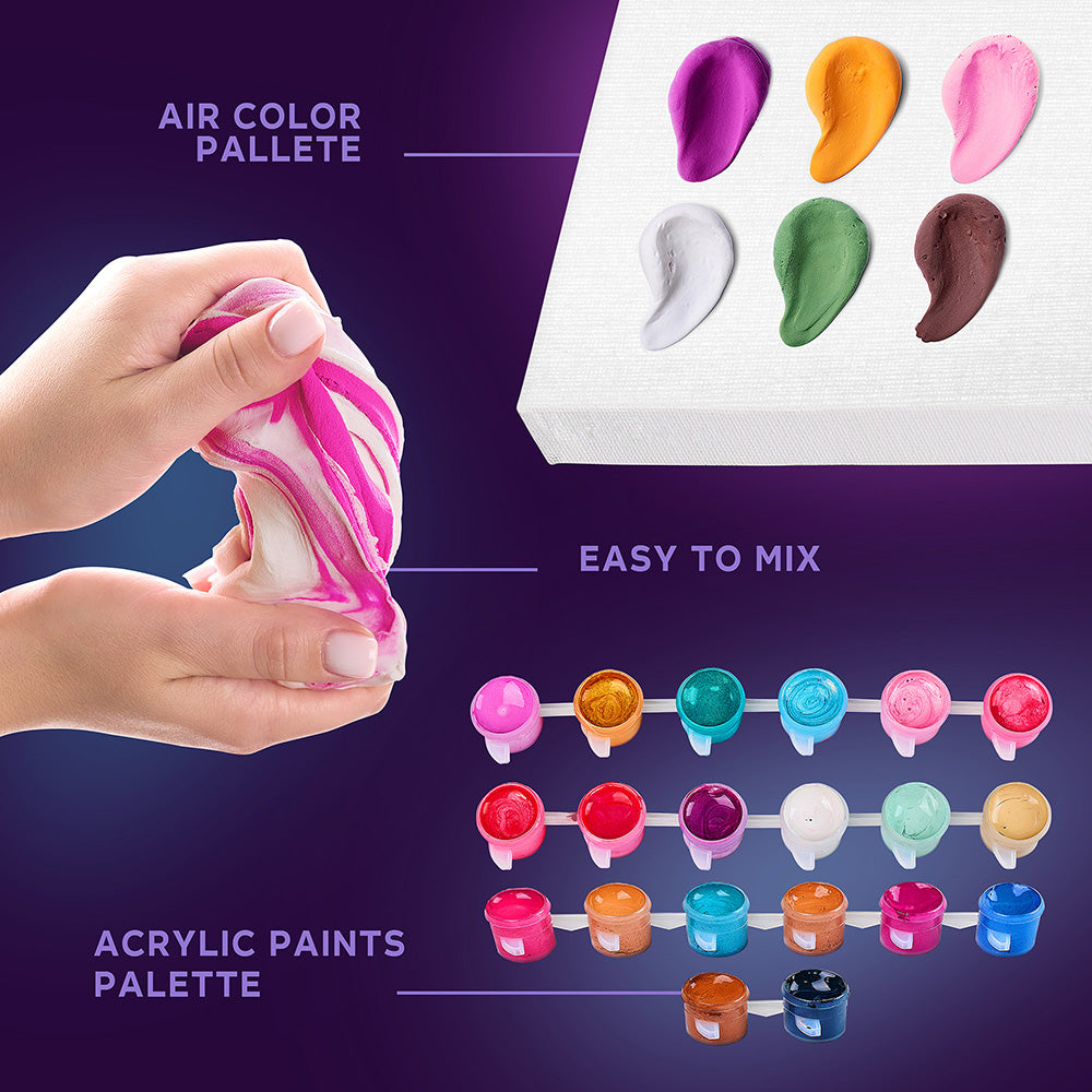 Zestaw do modelowania i malowania 3D TM OKTO &amp; Ideyka „Zakochane kolibry” 11,8" x 15,7" cala