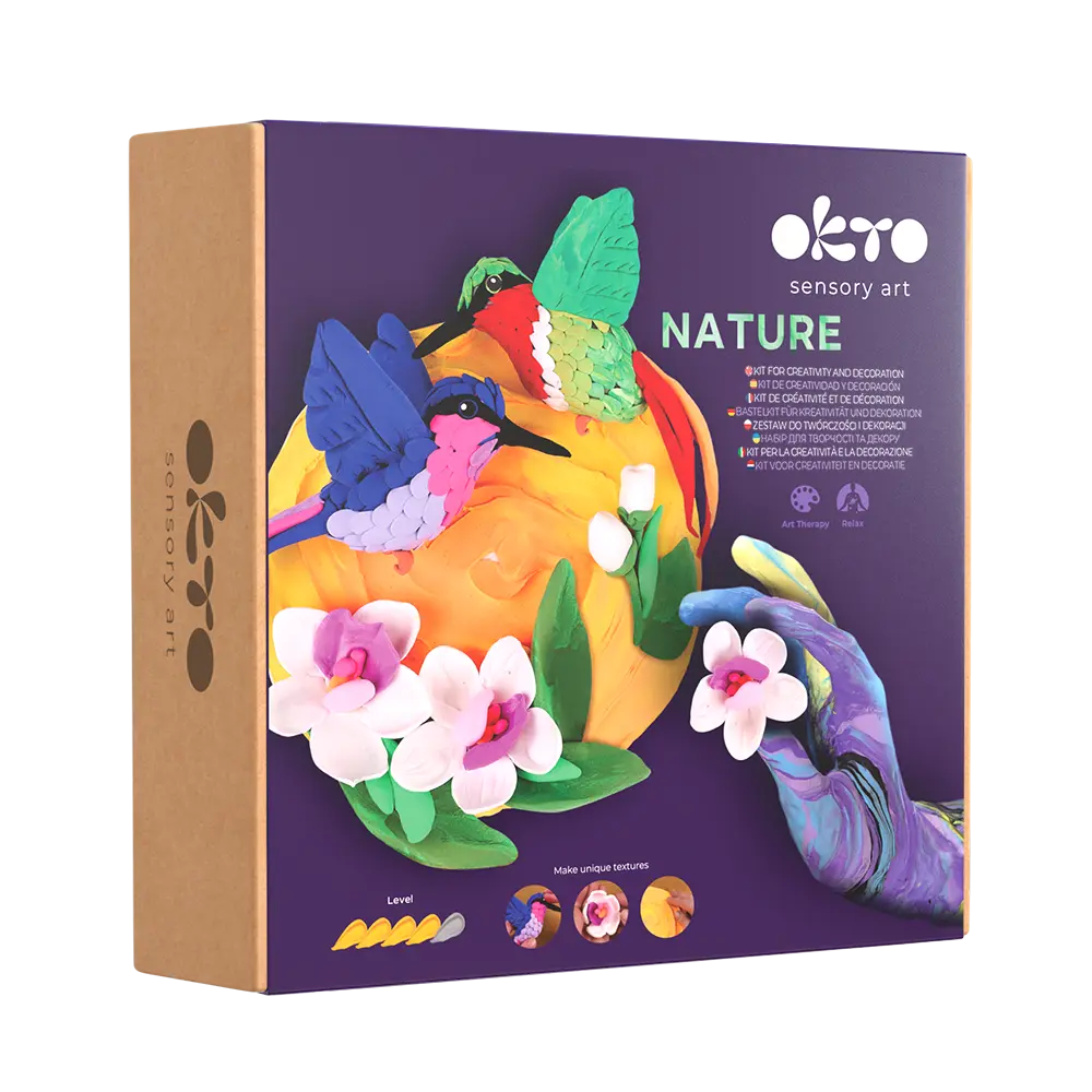 Zestaw kreatywny 3D „Natura” – Kolibry 8,3" x 8,3" cala